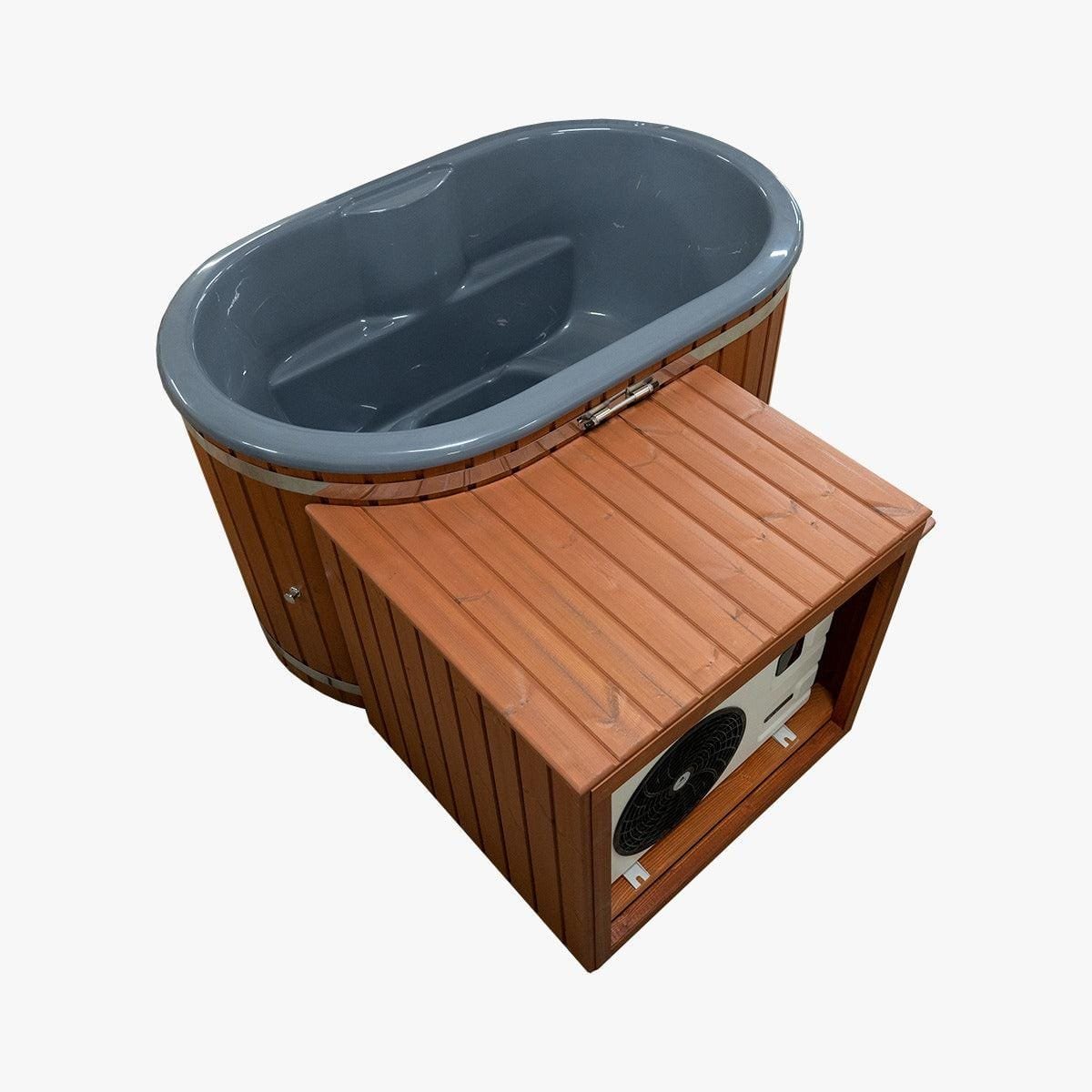 Double | Lay-Down Plunge Pool/ Ice Bath | Fibreglass Liner | Thermowood.