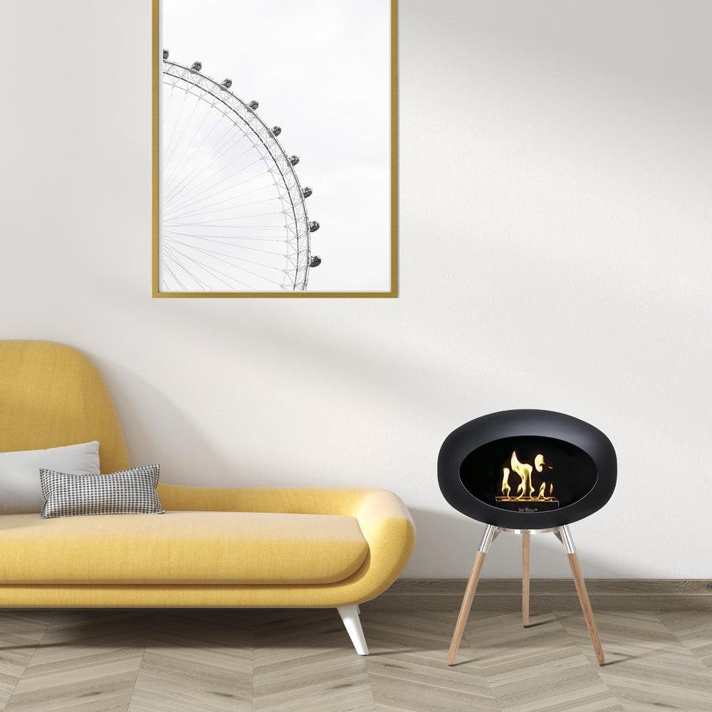 Le Feu Ground Low Bio Fireplace in Black - Image 4
