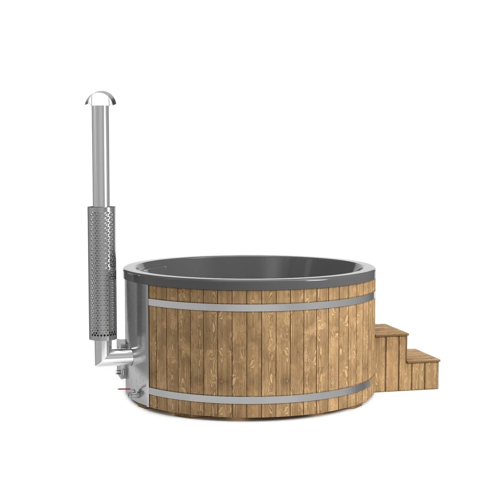 "Henri" XL 225cm Wood Fired Tub | Fibreglass Liner - Image 102