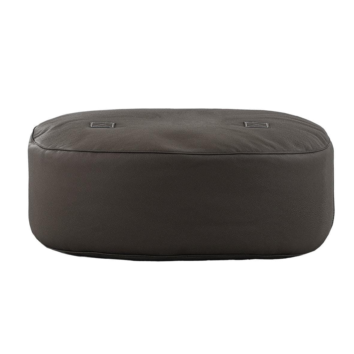 Oblong Luxurious Leather Pouff - By Trimm - Real Scandinavian Quality - Image 3