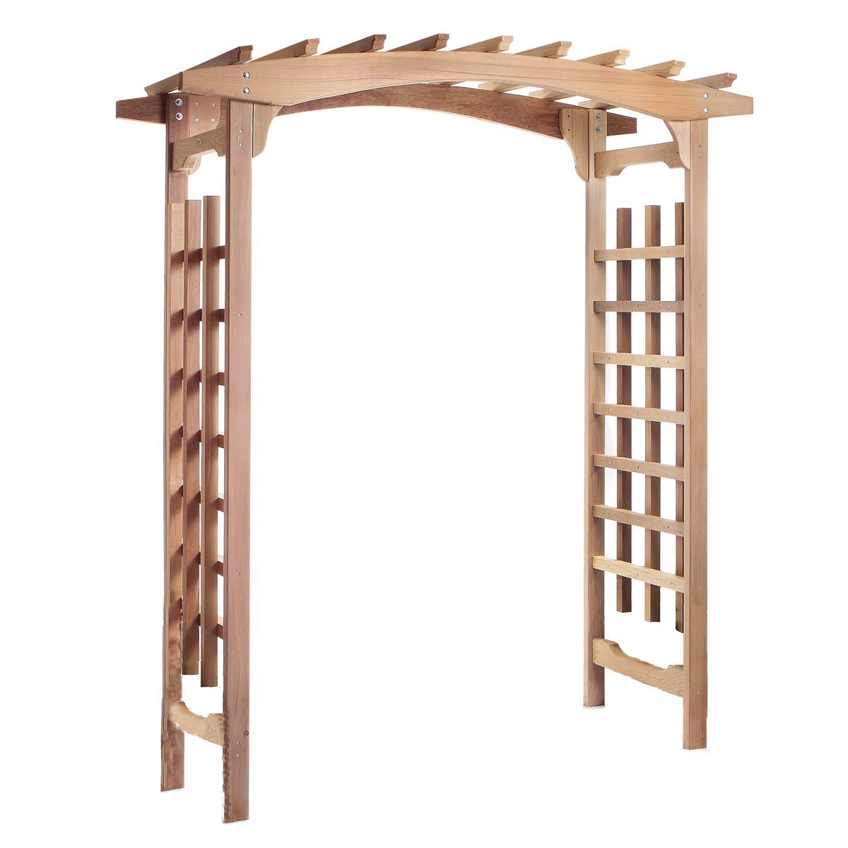 Arched Cedar Garden Arbor – Decorative Wooden Trellis for Outdoor Entrances & Weddings - Image 2