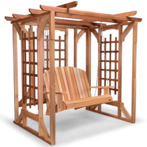 Pagoda Garden Arbor – 82 in. Wide | Western Red Cedar