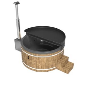 "René" Large 200cm Wood Fired Tub | Fibreglass Liner