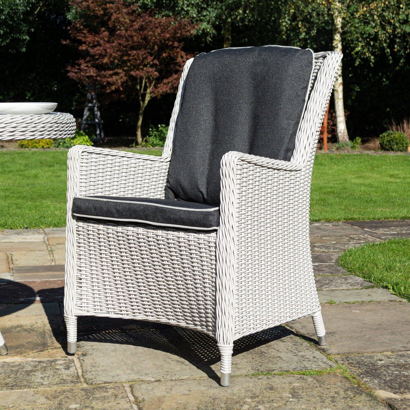 Rattan Effect Four Seater Dining Set - Two Colours - Image 14