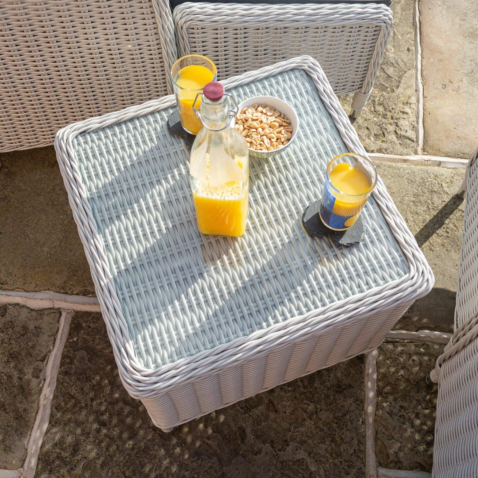 Rattan Effect Lounger Set - Two Colours - Image 15