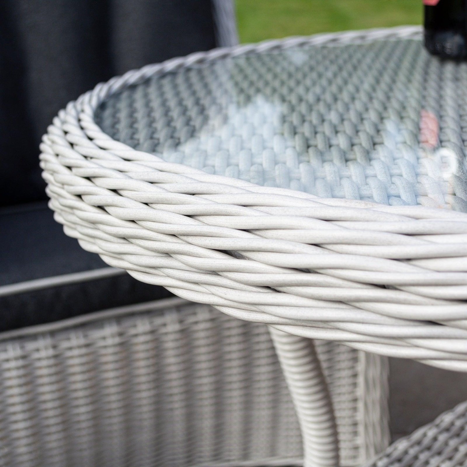 Rattan Effect Two Seater Bistro Set - Two Colours - Image 11