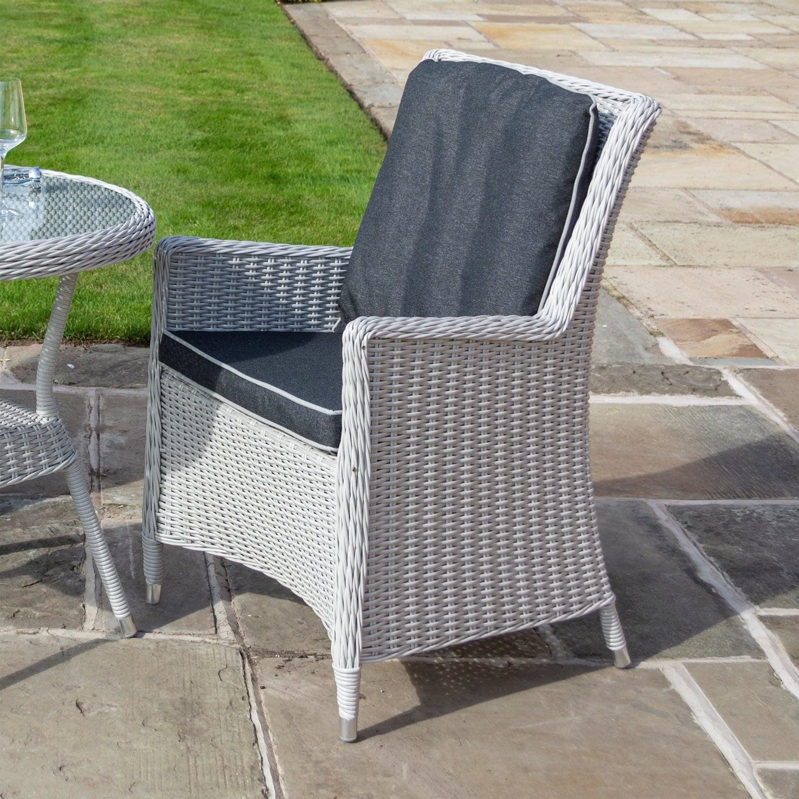 Rattan Effect Two Seater Bistro Set - Two Colours - Image 12