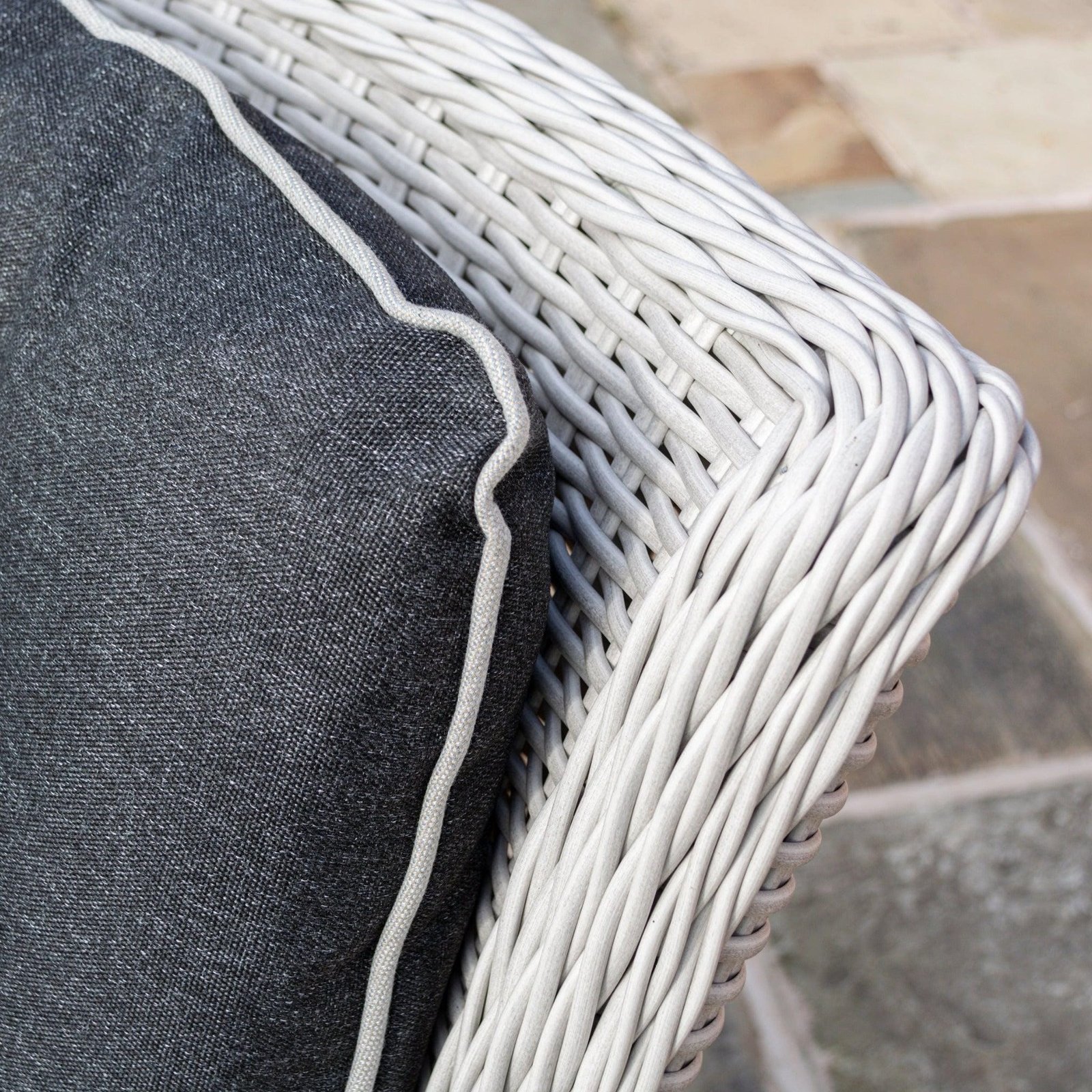 Rattan Effect Two Seater Bistro Set - Two Colours - Image 17