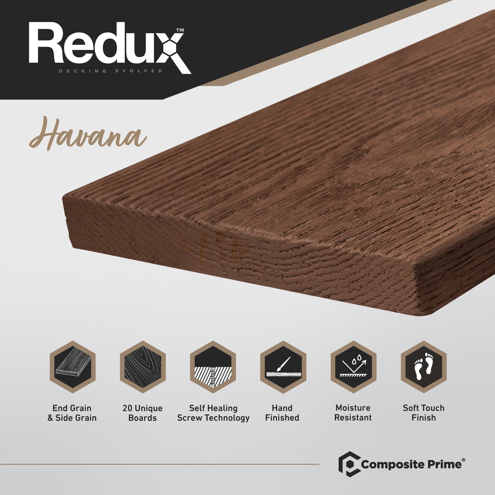 Redux - Deck Board 22 x 176 x 3600mm - Composite Prime - Image 9