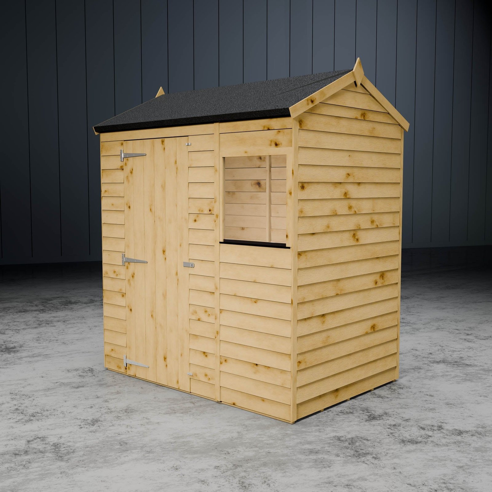 Value Overlap Single Door Apex Shed - Image 6