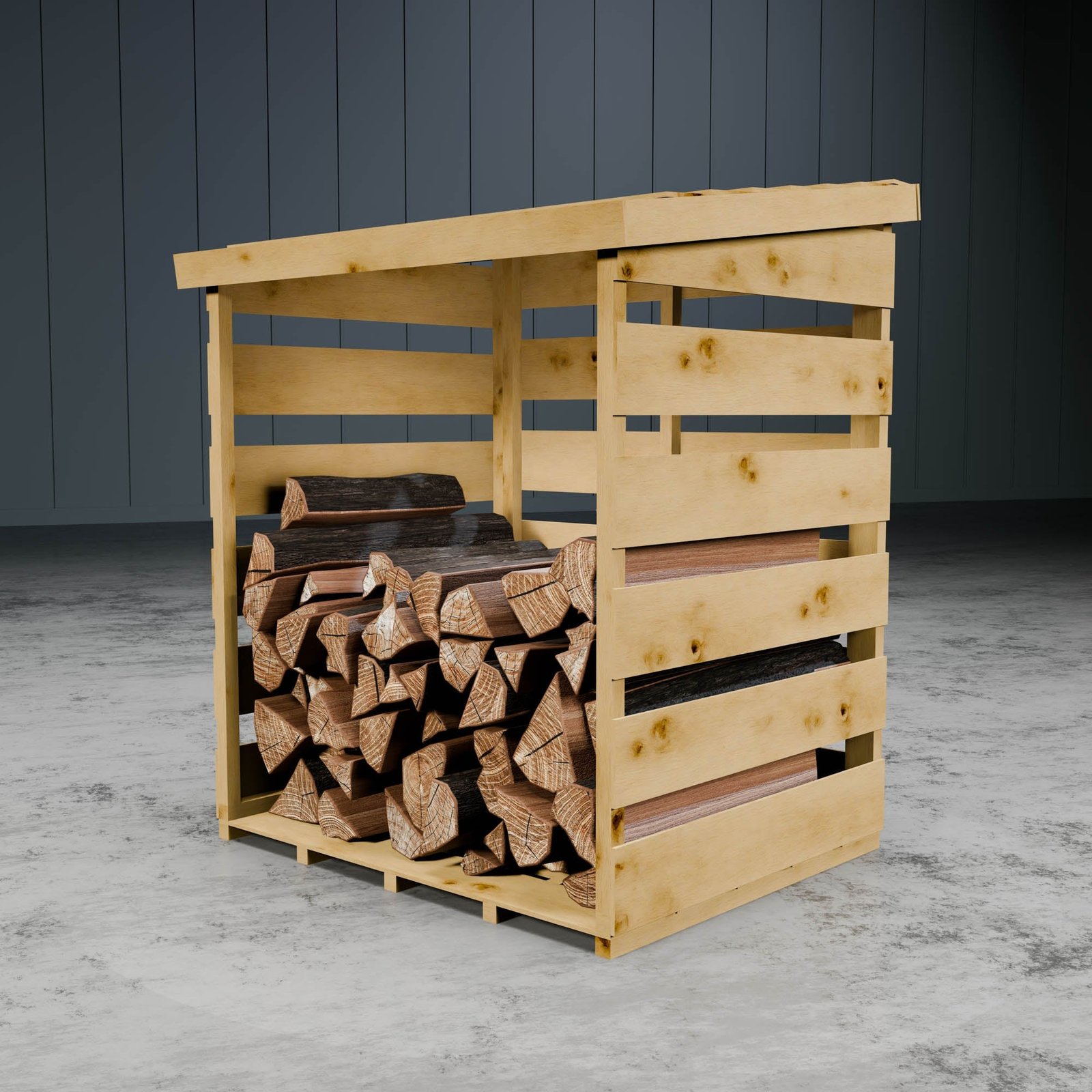 Pressure Treated Single Log Store