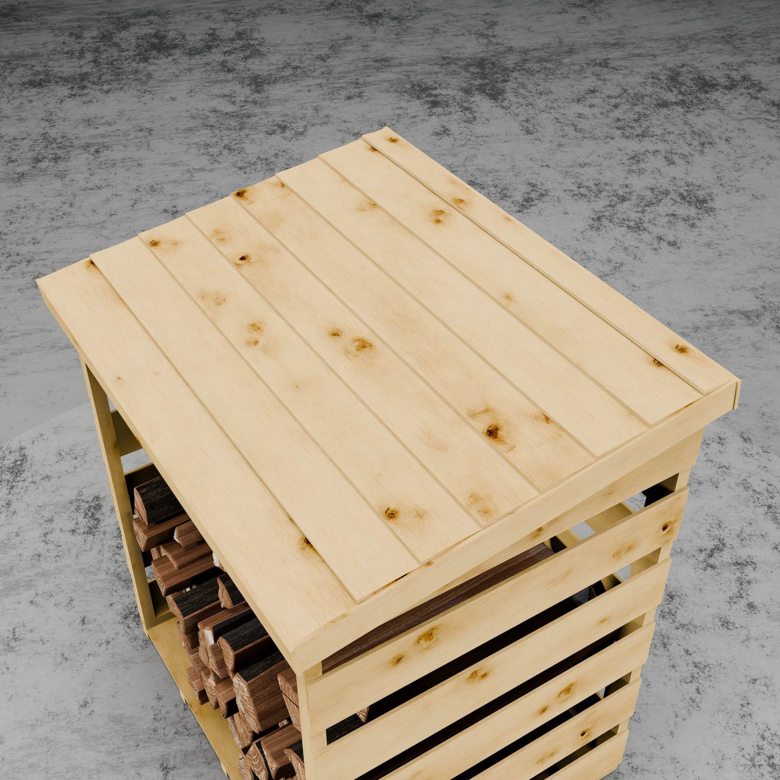 Pressure Treated Single Log Store - Image 3