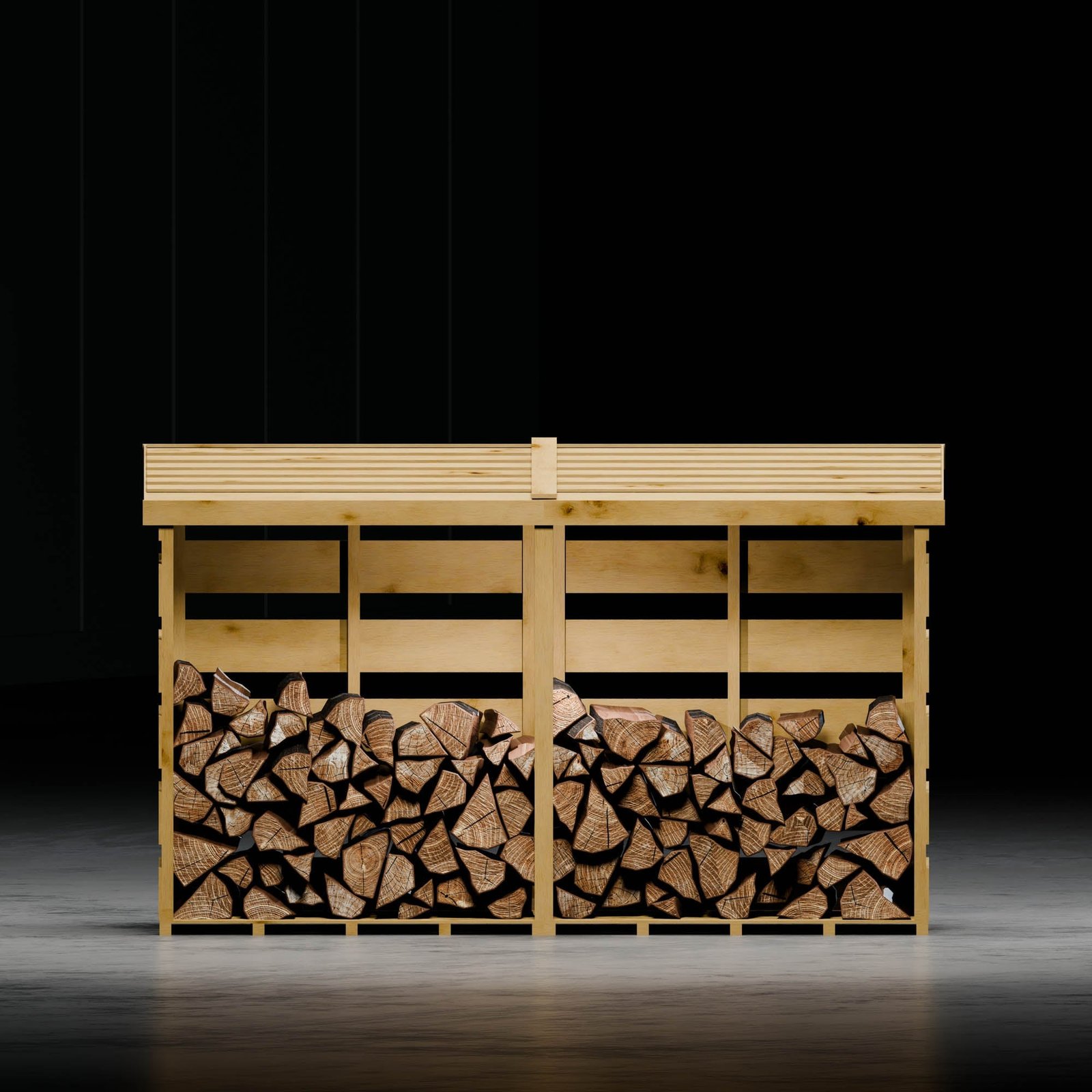 Pressure Treated Double Log Store - Image 2