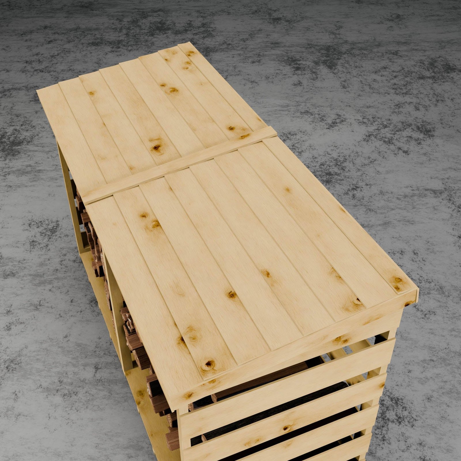 Pressure Treated Double Log Store - Image 7