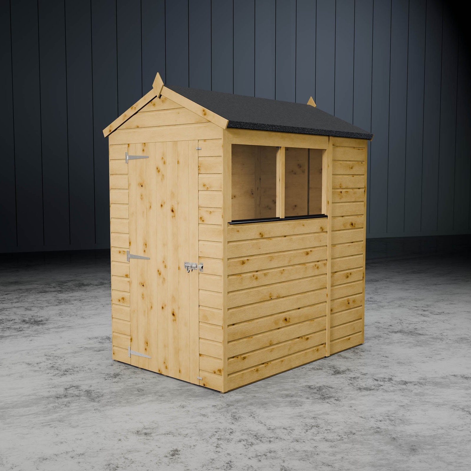 Shiplap Apex Single Door Wooden Shed