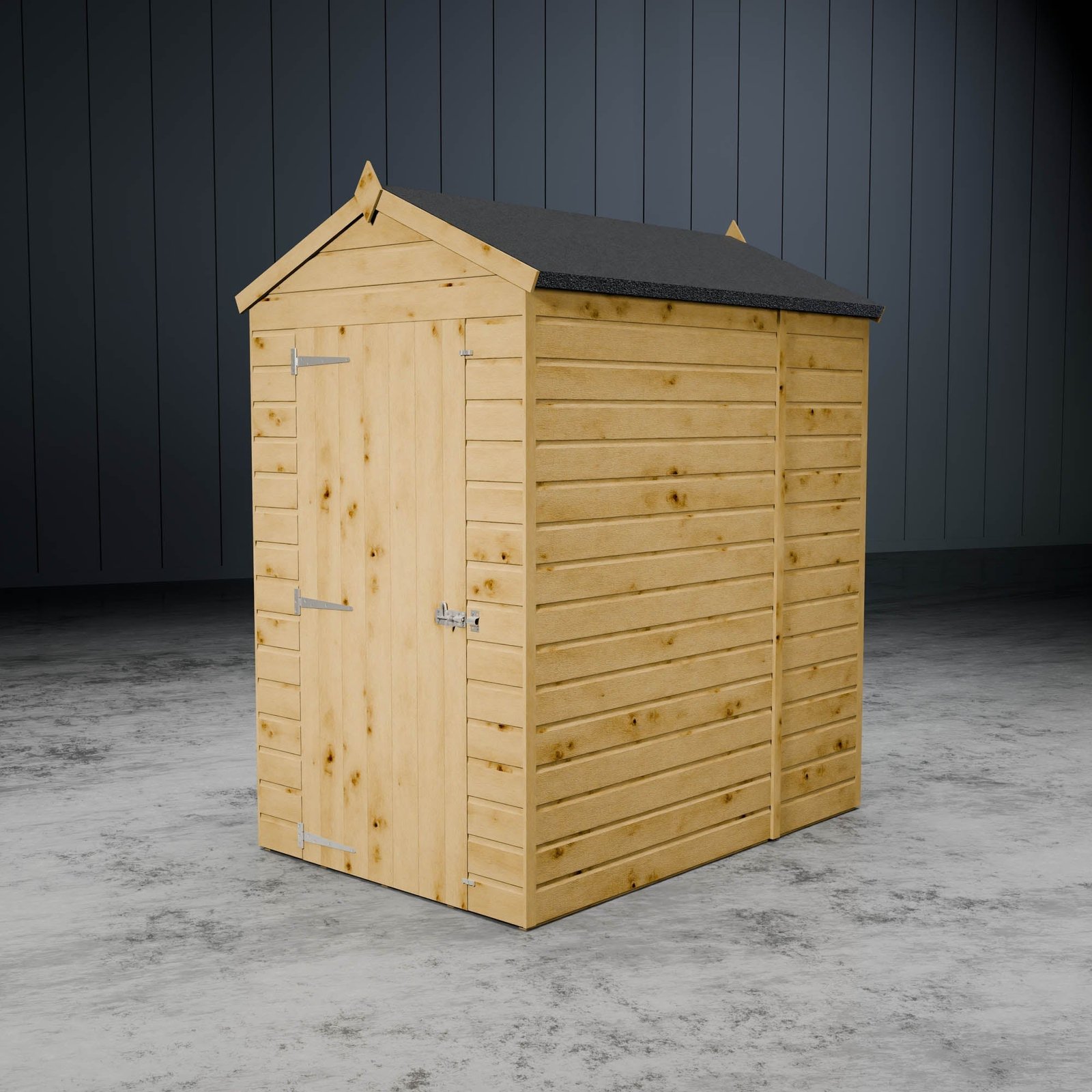 Shiplap Apex Single Door Wooden Shed - Image 5