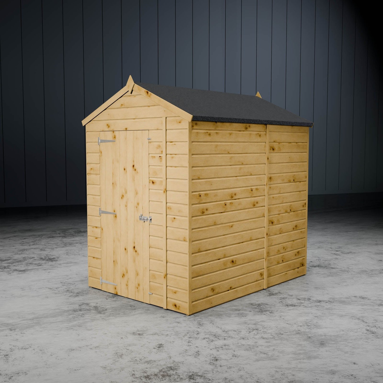 Shiplap Apex Single Door Wooden Shed - Image 4