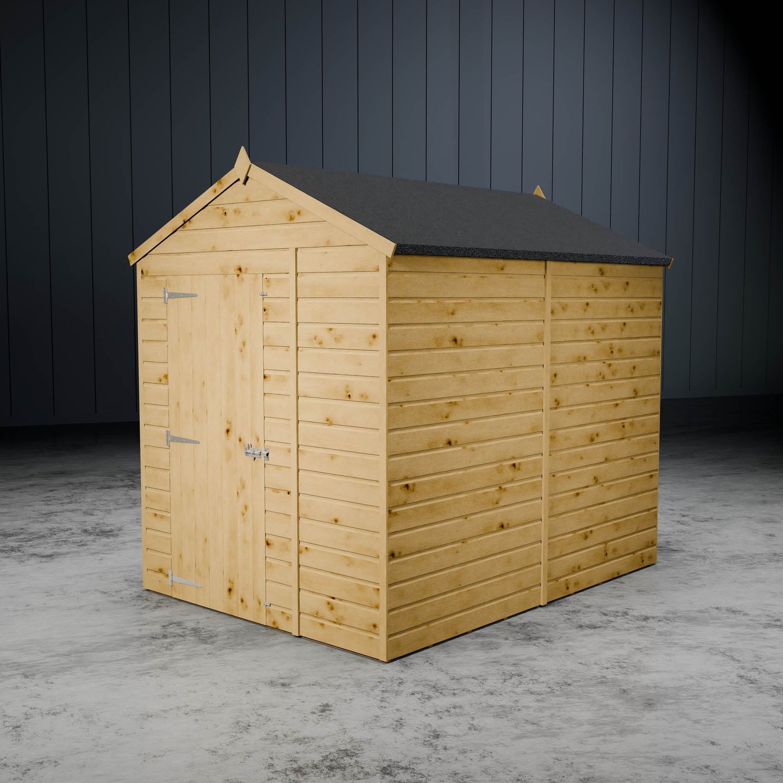 Shiplap Apex Single Door Wooden Shed - Image 6
