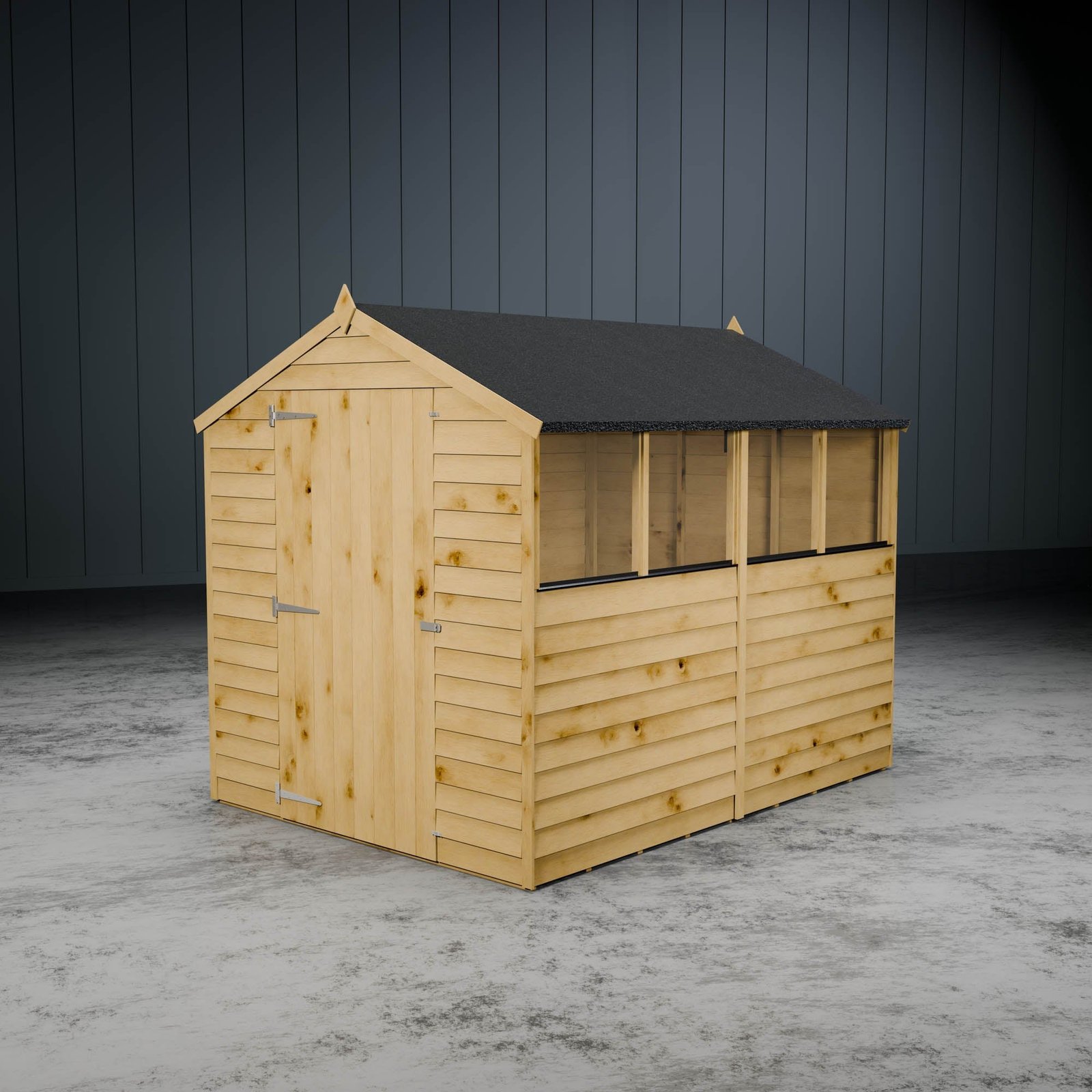 Value Overlap Single Door Apex Shed - Image 9