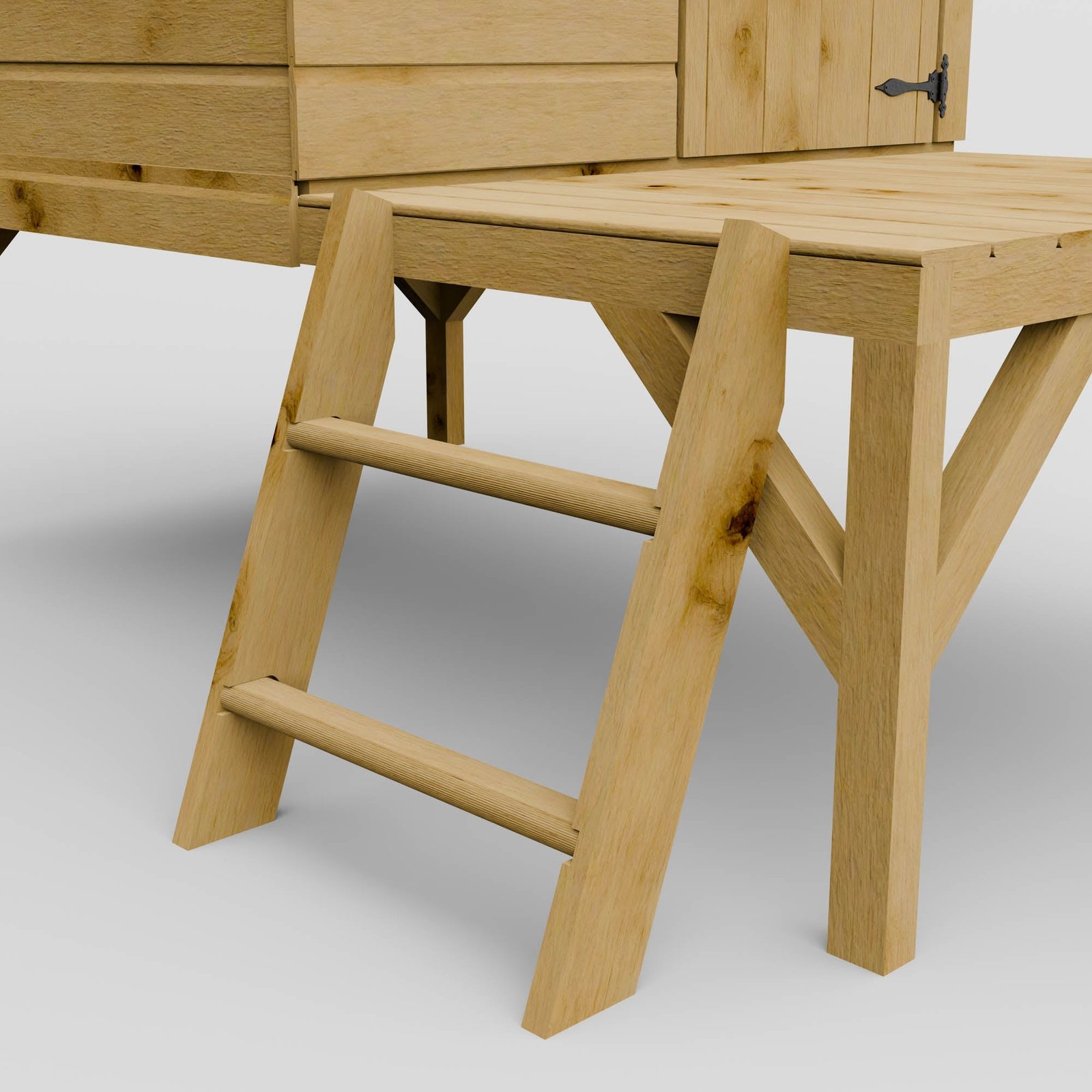 Snug Tower Wooden Playhouse with Slide - Image 5