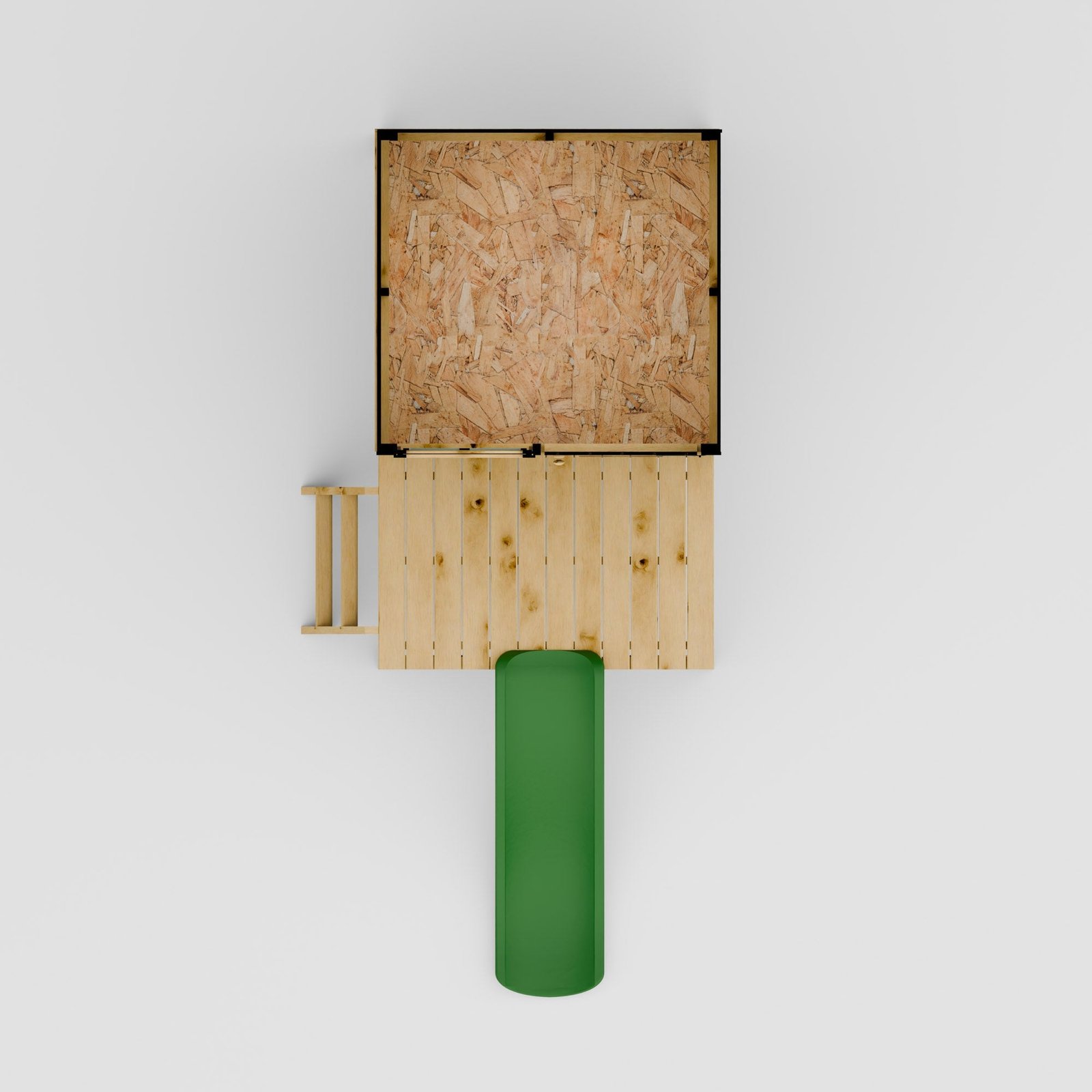 Snug Tower Wooden Playhouse with Slide - Image 10