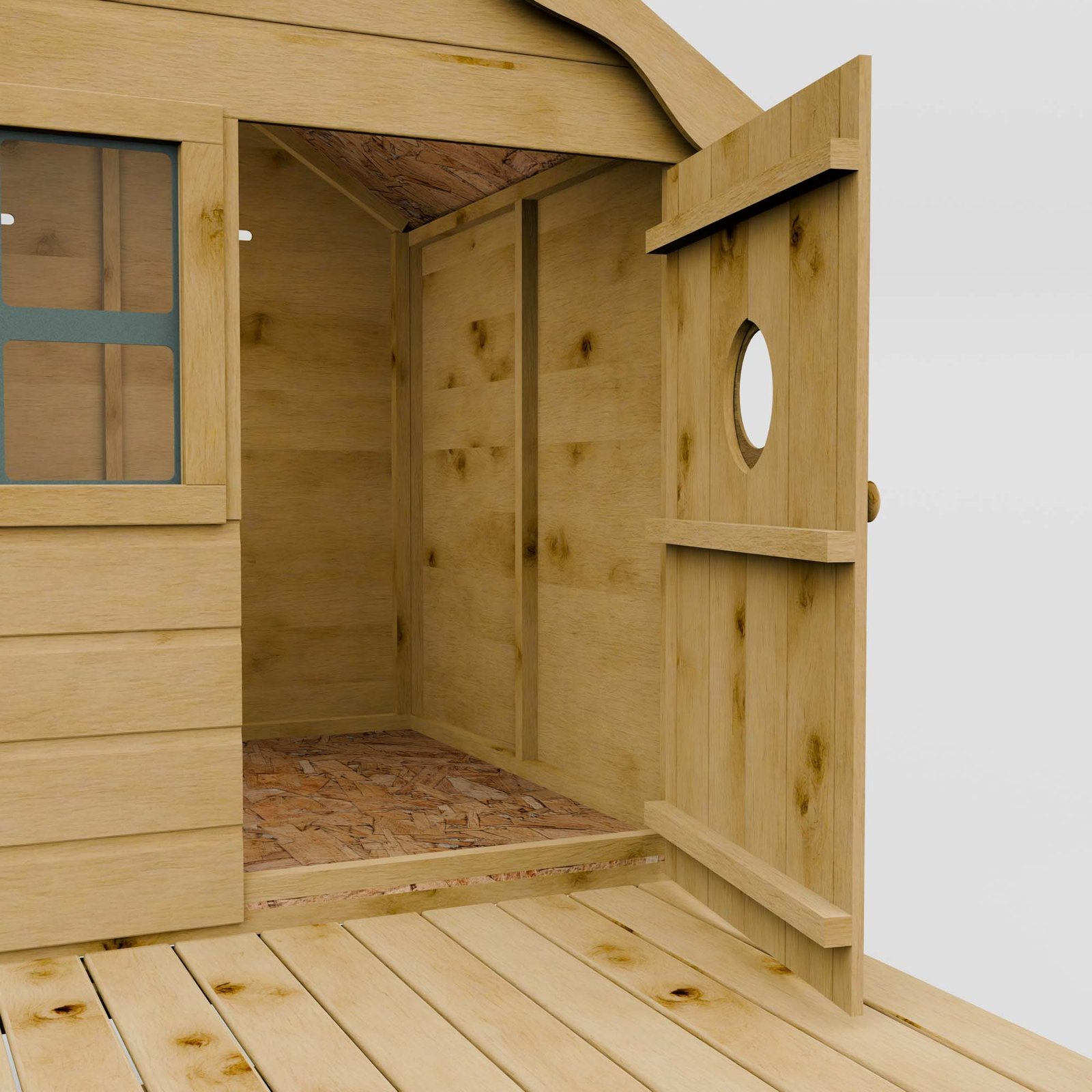 Snug Tower Wooden Playhouse - Image 6