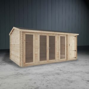 The Dove Log Cabin with Side Shed