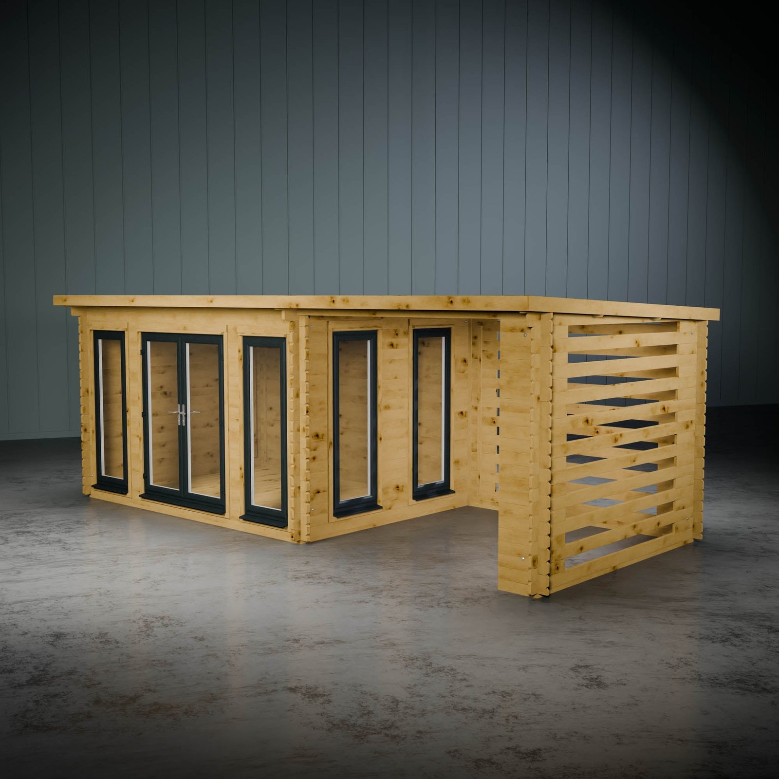 The Wren Log Cabin with Slatted Area - Image 8