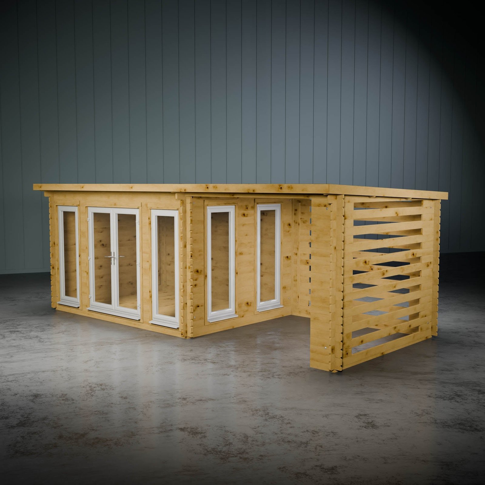 The Wren Log Cabin with Slatted Area - Image 6