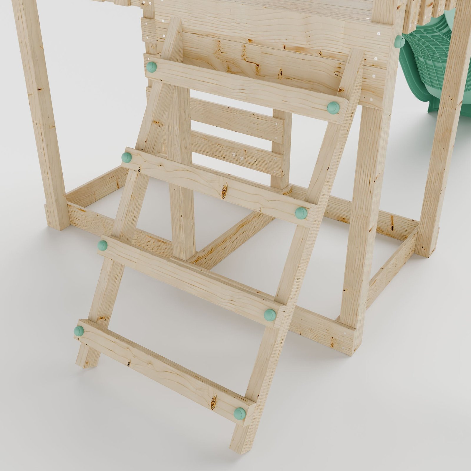 Extended Climbing Frame With Double Swing - Squirrel’s Nest III - Image 8