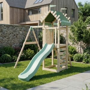 Climbing Frame With Single Baby Swing - Enchanted Grove II