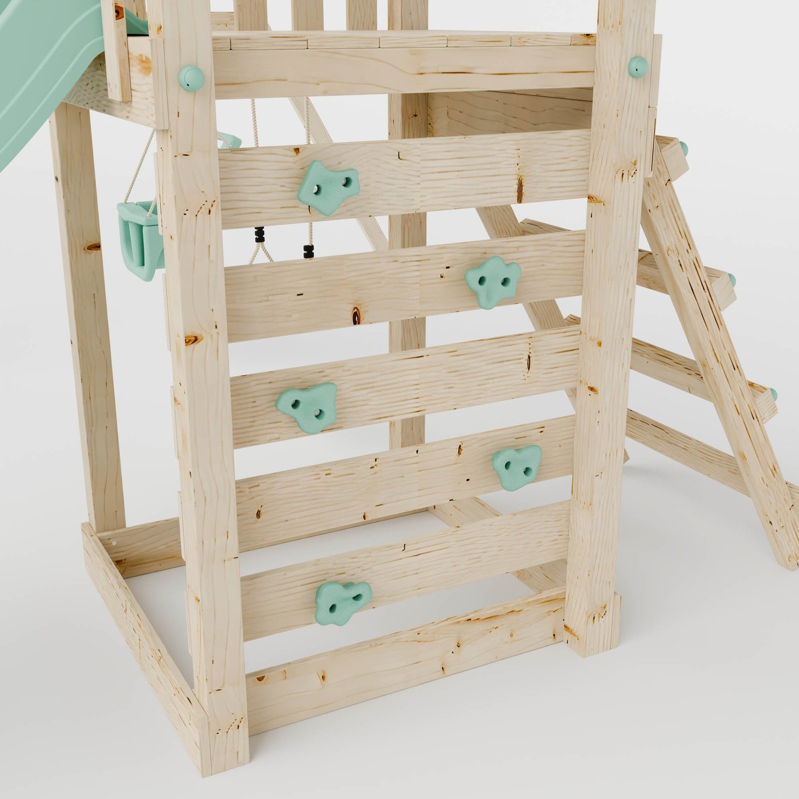 Climbing Frame With Double Swing - Eldertree Forest IV - Image 6