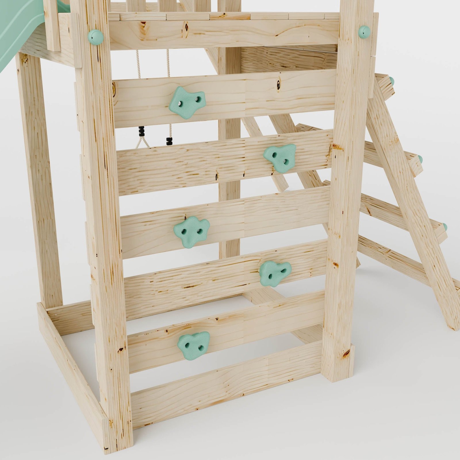 Climbing Frame With Single Swing & Monkey Bars - Faebrook Glade I - Image 6