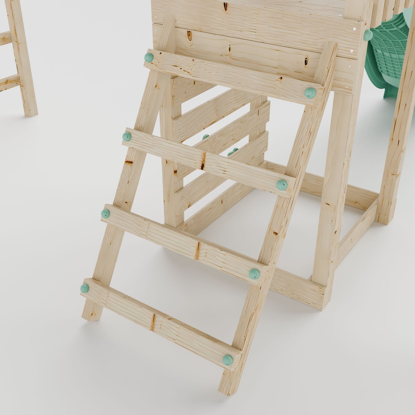 Climbing Frame With Single Swing & Monkey Bars - Faebrook Glade I - Image 5