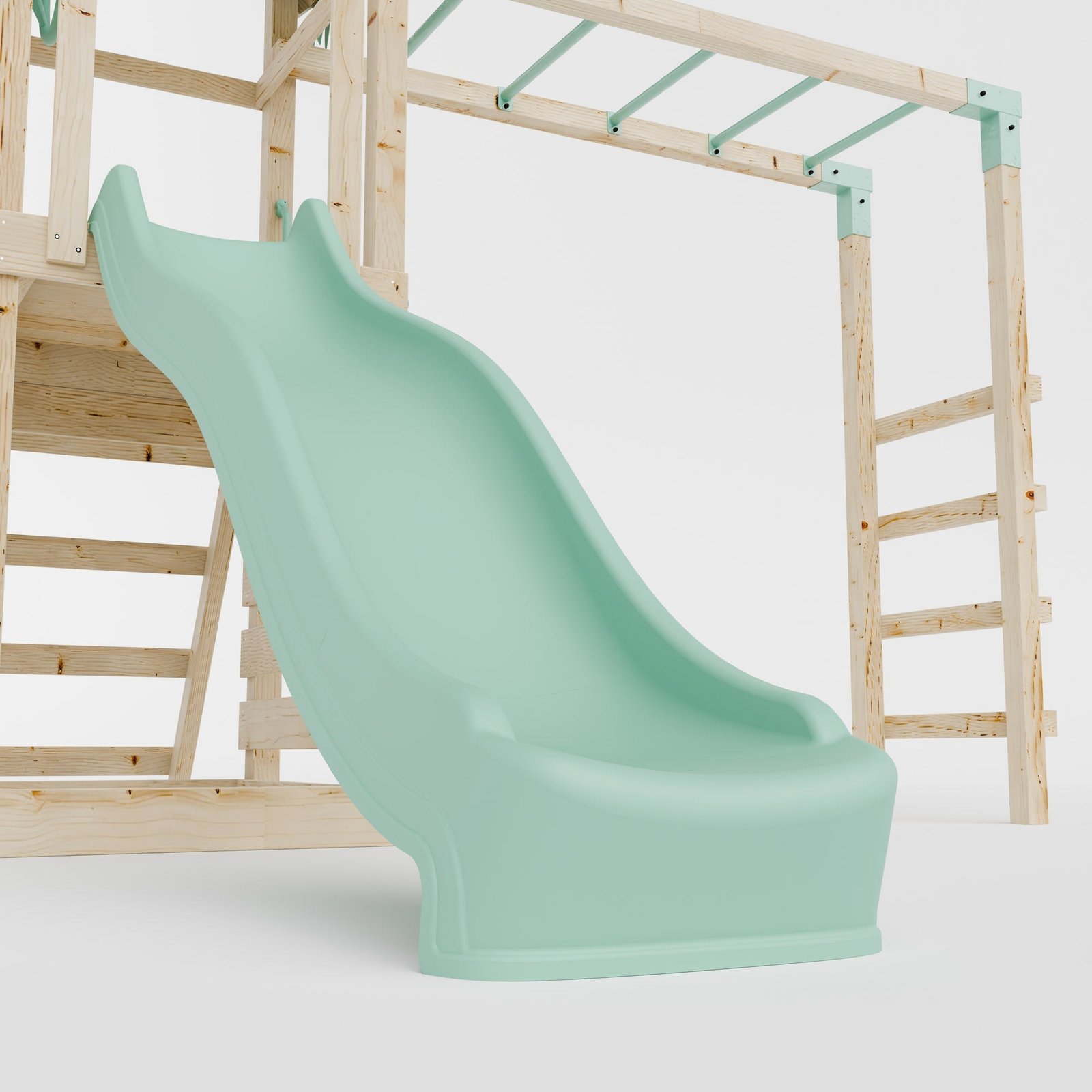 Climbing Frame With Single Swing & Monkey Bars - Faebrook Glade I - Image 7