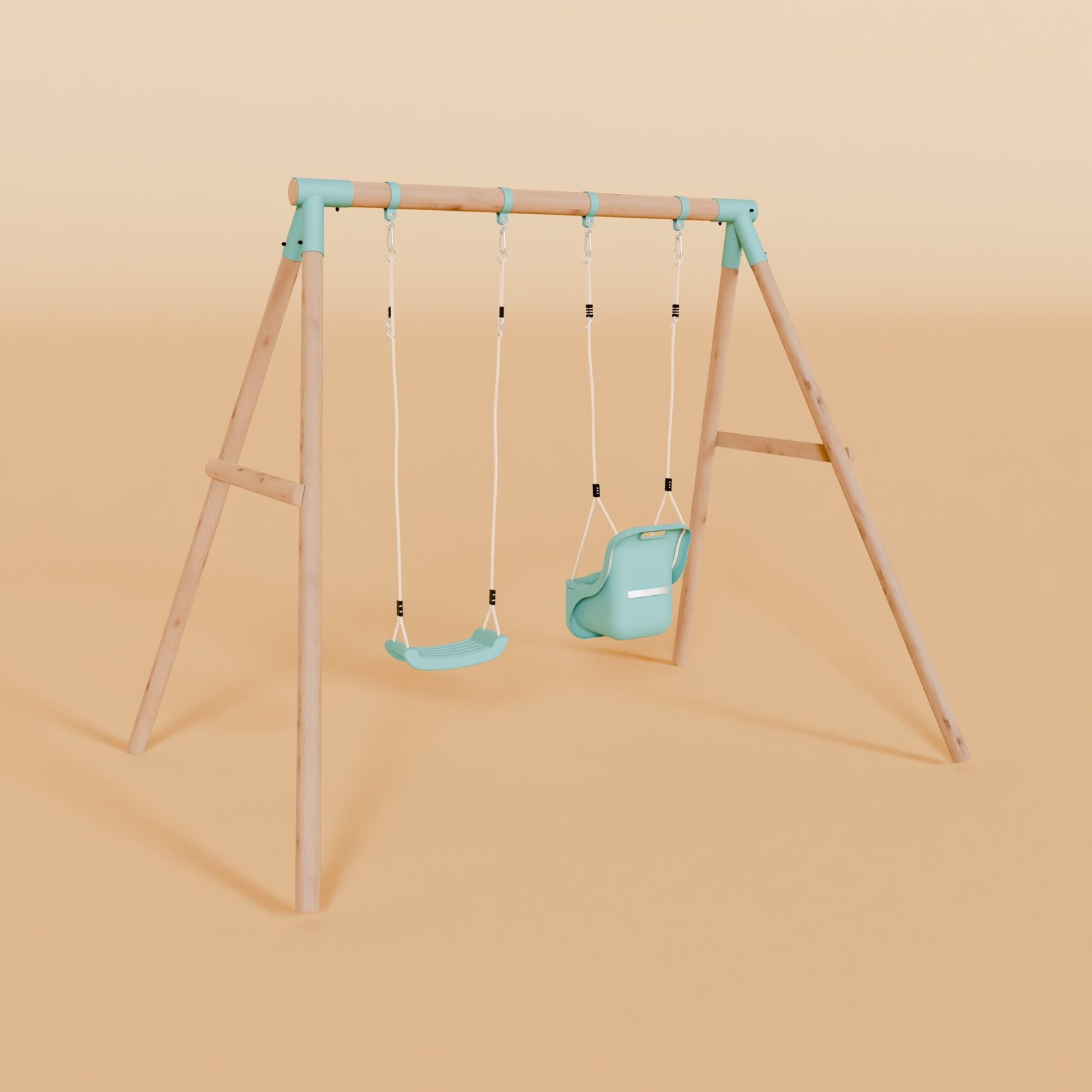 Double Swing Set with Baby Swing - Wildwood II - Image 4