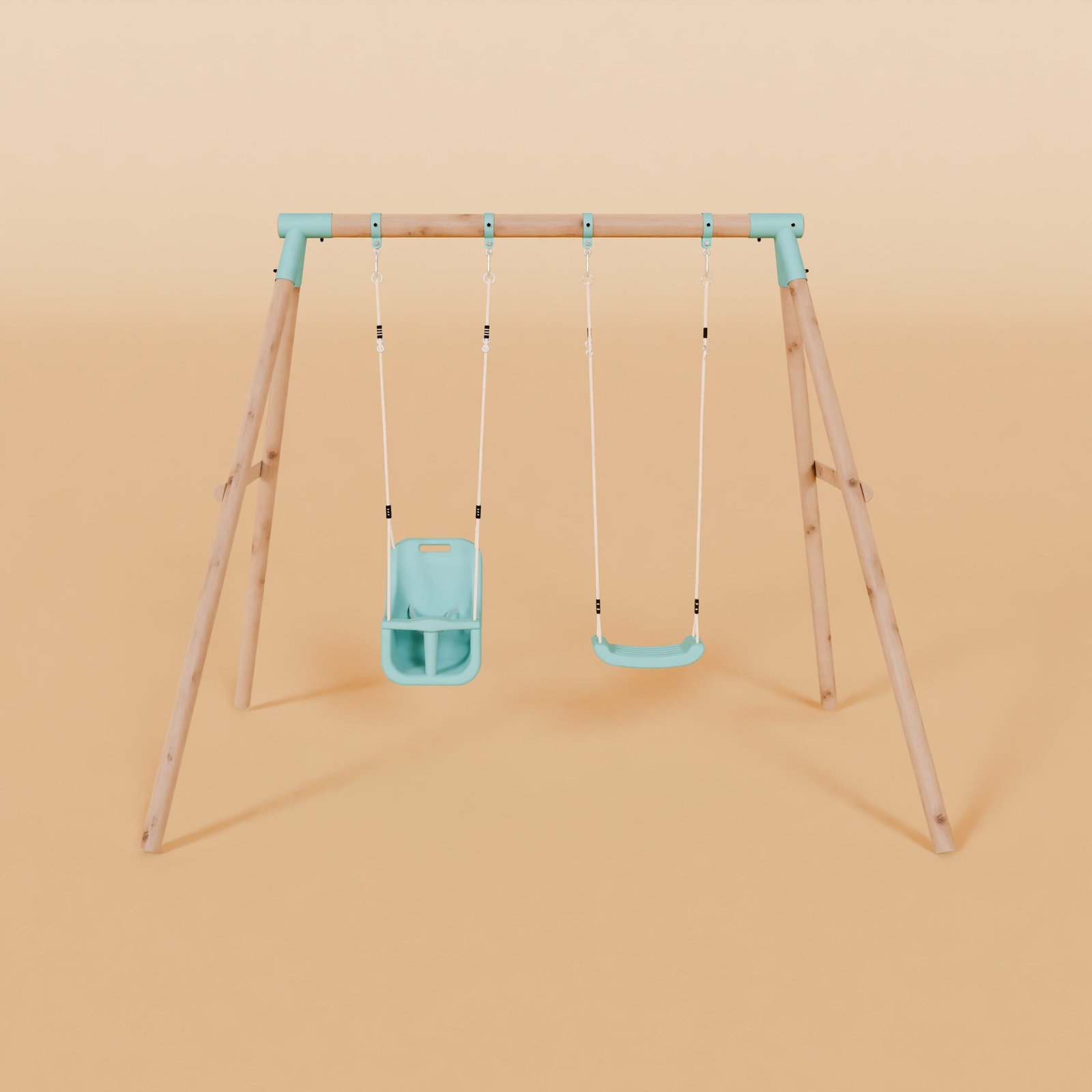 Double Swing Set with Baby Swing - Wildwood II - Image 3