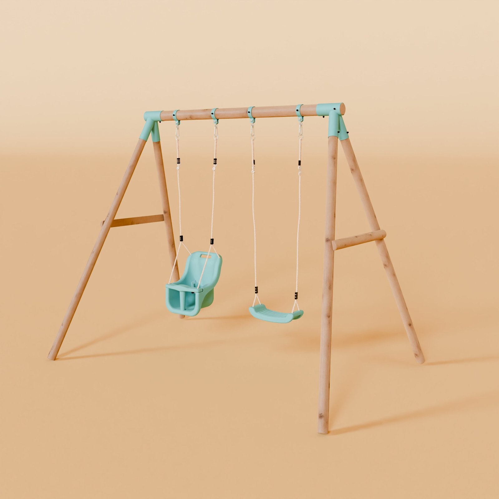 Double Swing Set with Baby Swing - Wildwood II - Image 2