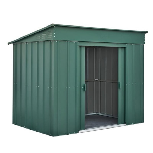 Lotus Low Pent Roof Metal Shed 6' x 4' - Image 2