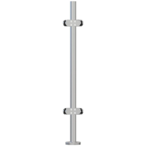 Corner Post Fully Assembled - 42.4mm - 316l Satin or Mirror Polished