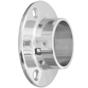 External Fit Round Tube Flange- 42.4mm - 316l Mirror