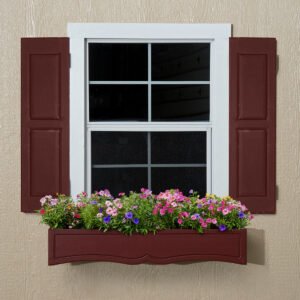 Small Window with Shutters & Flowerbox