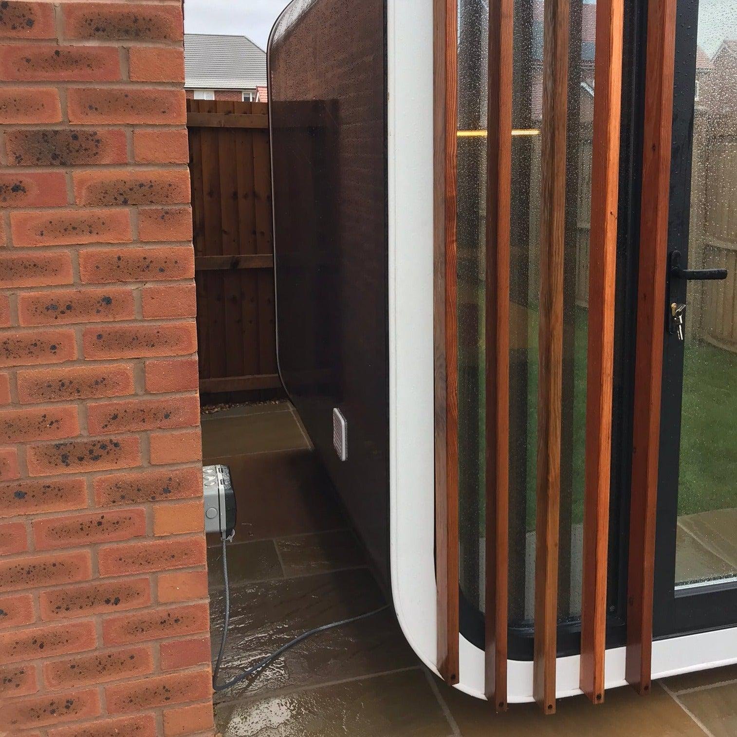 Stand-Alone, Solar Garden Office Pod, complete with desk and storage - Image 7