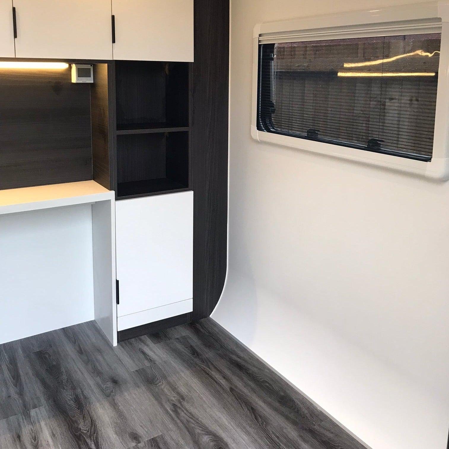 Stand-Alone, Solar Garden Office Pod, complete with desk and storage - Image 9