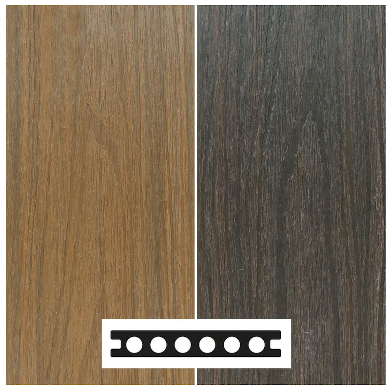 Rinato ™ Composite Reversible Deck Boards 2 Colour 3600mm - Image 3