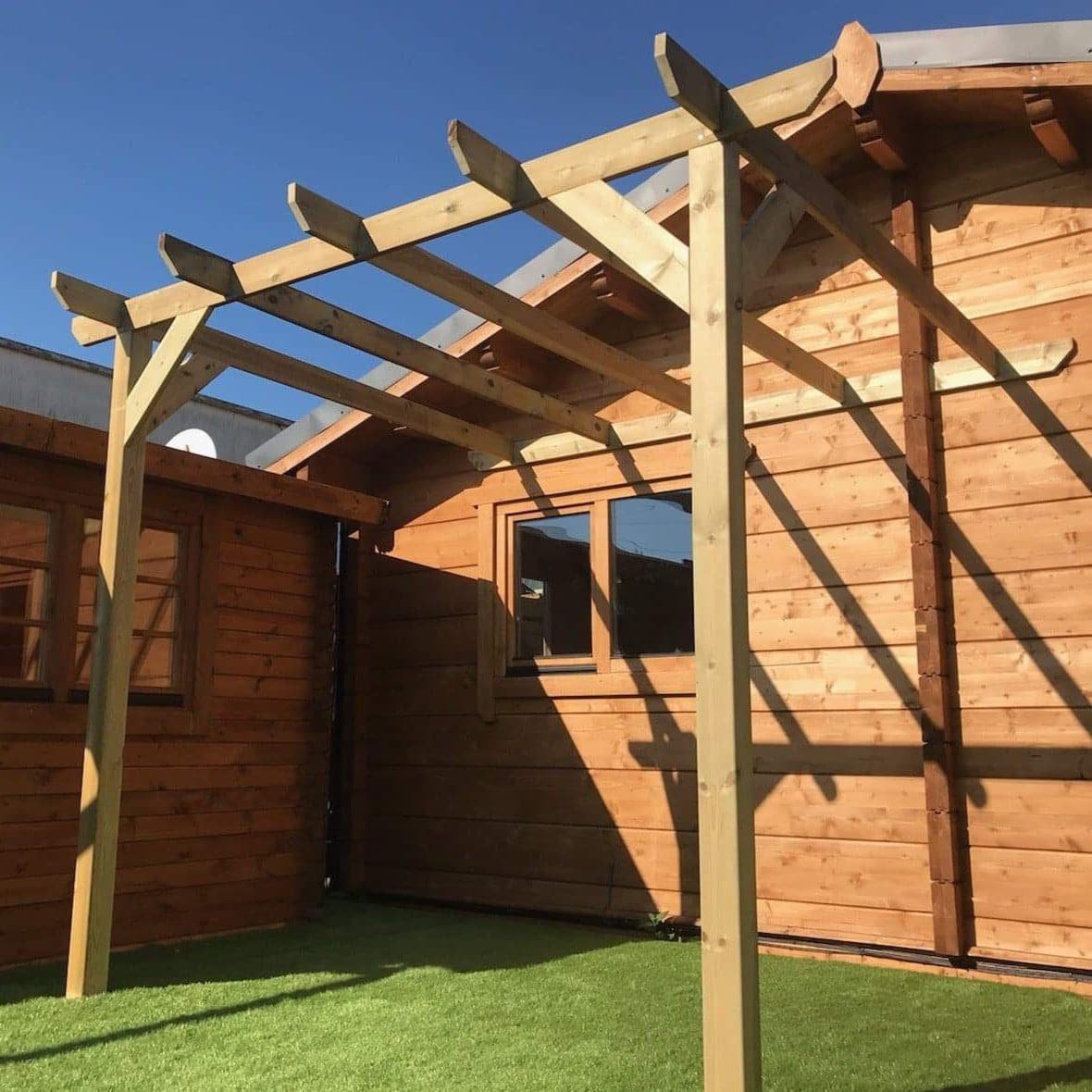 Redwood Lean-to Pergola | Complete DIY Kit - Image 3