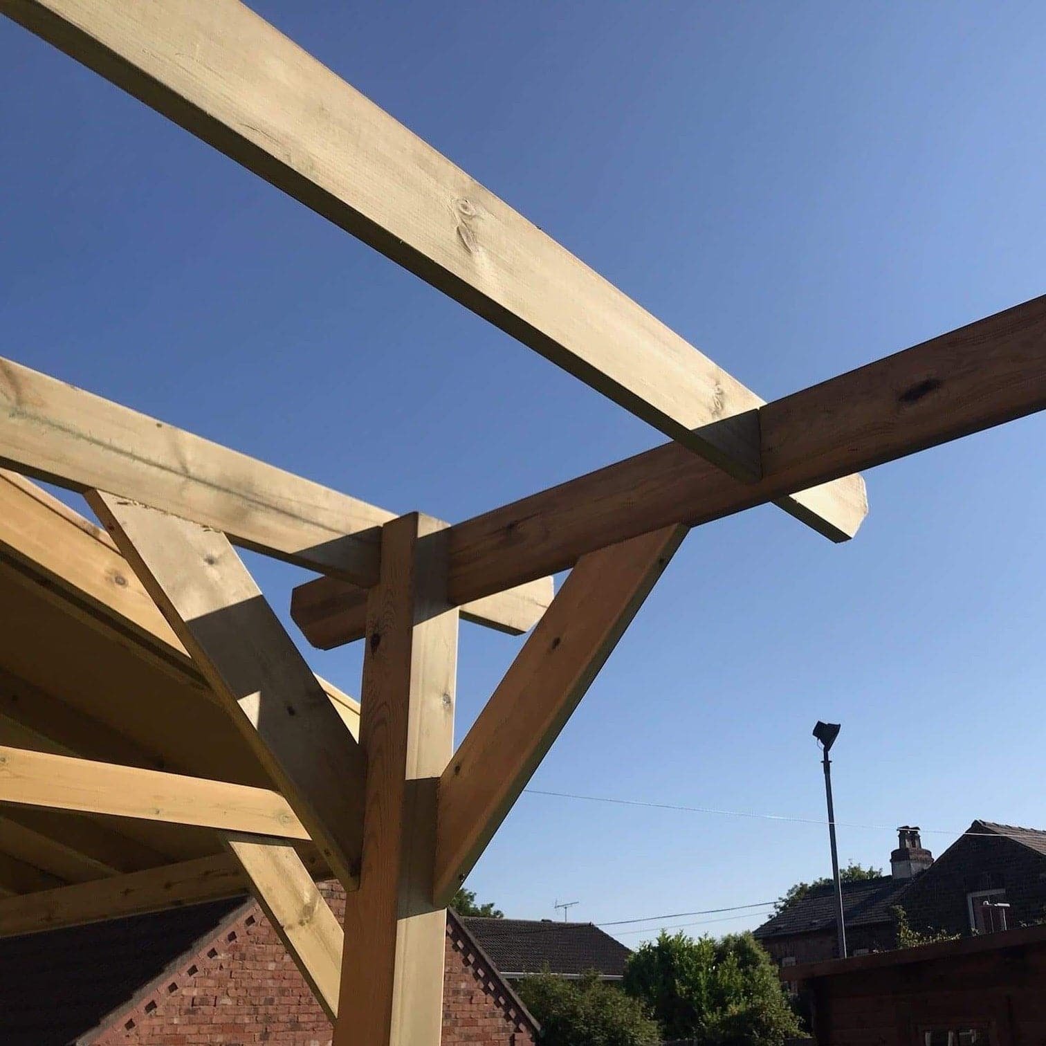 Redwood Lean-to Pergola | Complete DIY Kit - Image 4