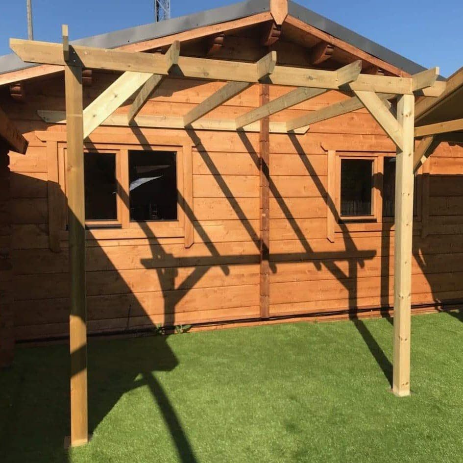 Redwood Lean-to Pergola | Complete DIY Kit - Image 7