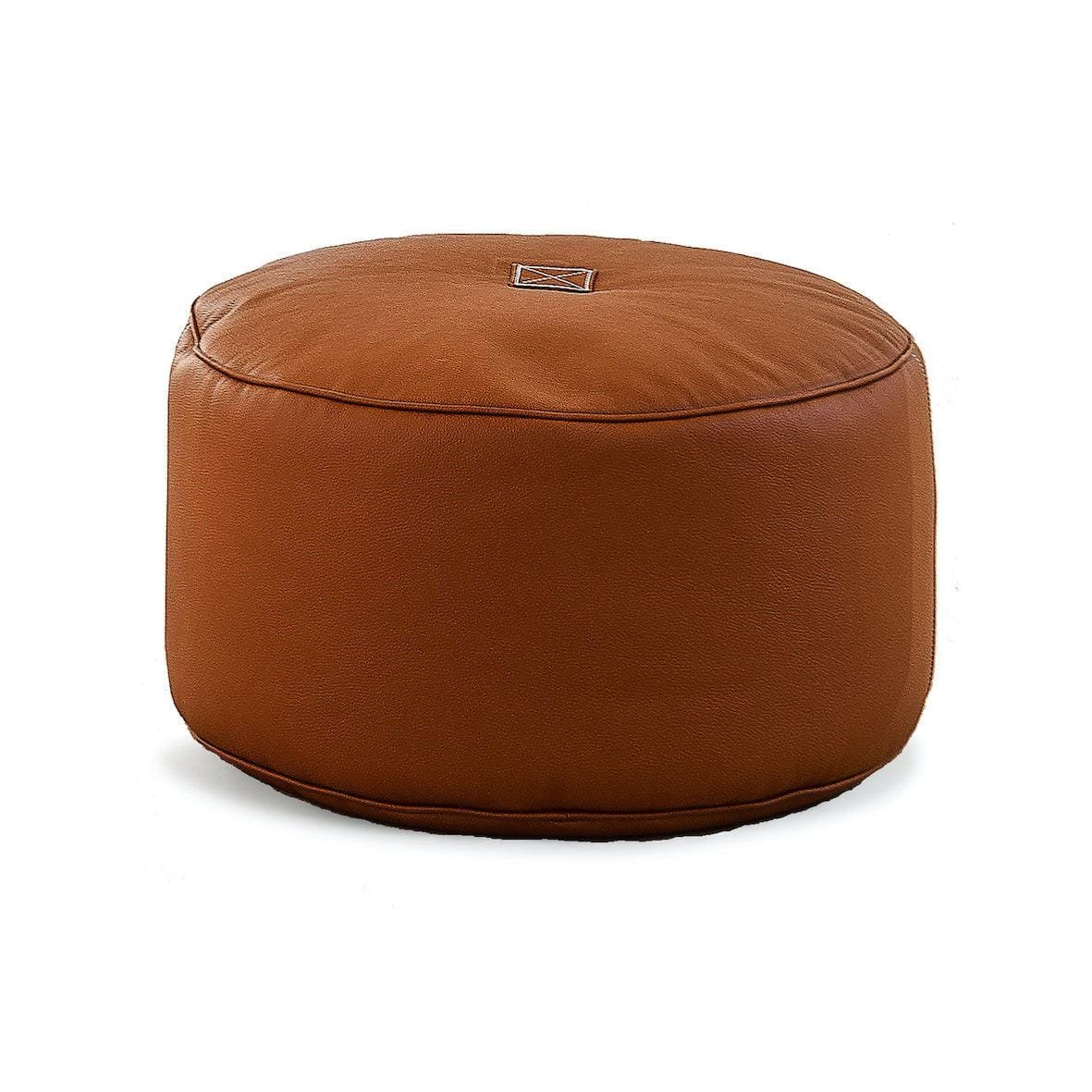 Tiny Moon Luxurious Leather Pouff - By Trimm - Real Scandinavian Quality - Image 3