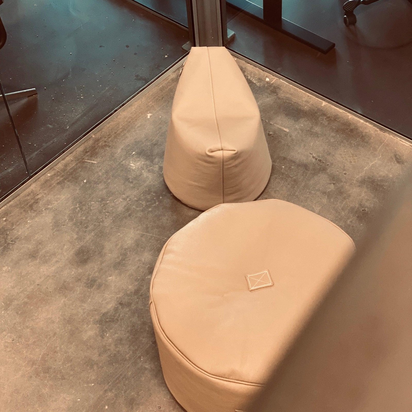 Tiny Moon Luxurious Leather Pouff - By Trimm - Real Scandinavian Quality - Image 7